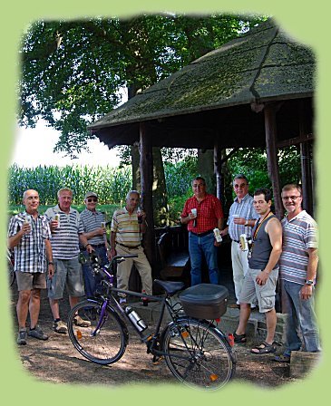 Fahrradtour der Ahsetaler Kegelgruppe - im Heessener Wald